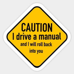 Manual Bumper Sticker Sticker